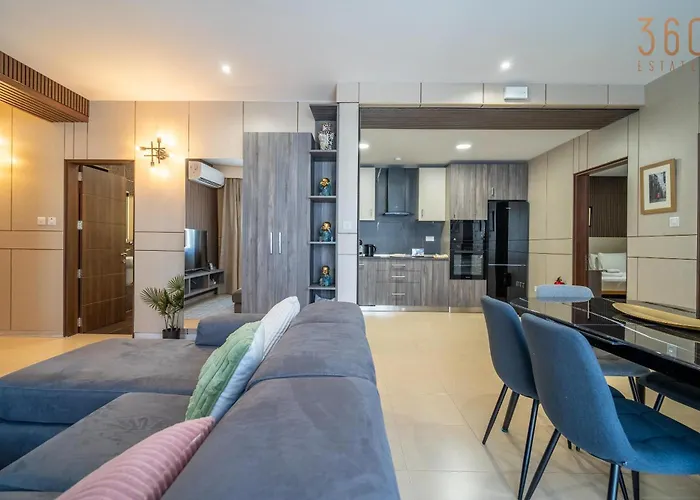 3br Designer With Outdoor Space, Wifi & Ac By 360 Estates Ta' Penza