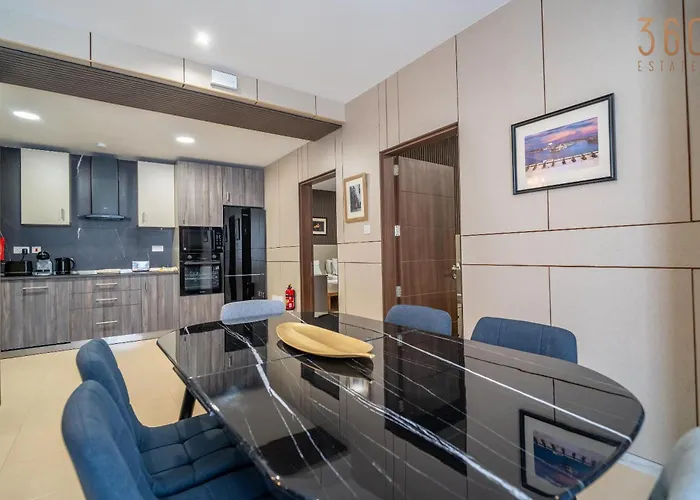 Apartamento 3br Designer With Outdoor Space, Wifi & Ac By 360 Estates Ta' Penza